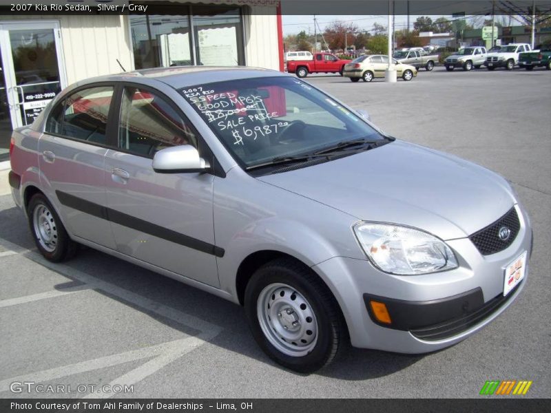 Silver / Gray 2007 Kia Rio Sedan