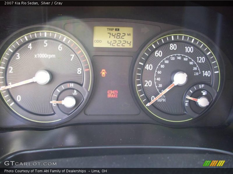 Silver / Gray 2007 Kia Rio Sedan