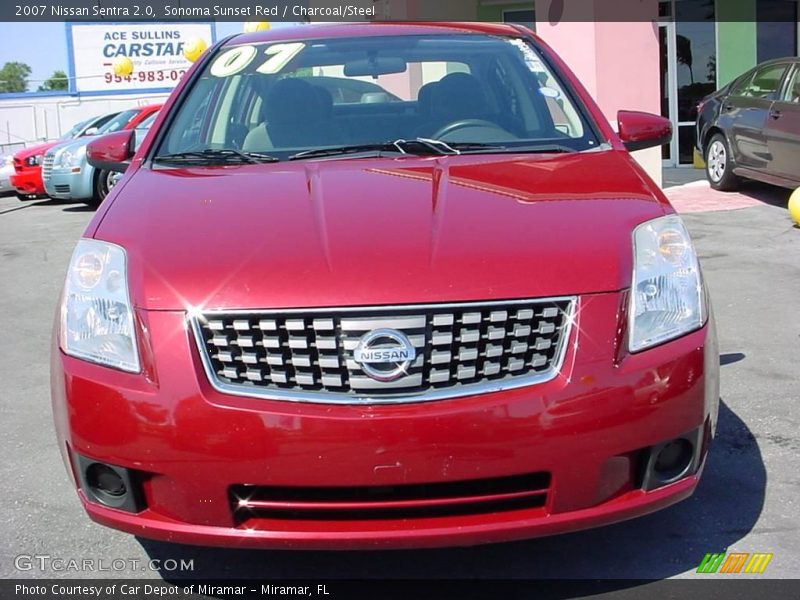 Sonoma Sunset Red / Charcoal/Steel 2007 Nissan Sentra 2.0