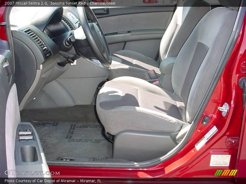 Sonoma Sunset Red / Charcoal/Steel 2007 Nissan Sentra 2.0