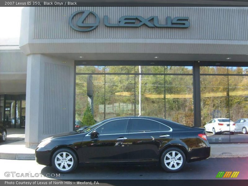 Black Onyx / Black 2007 Lexus ES 350