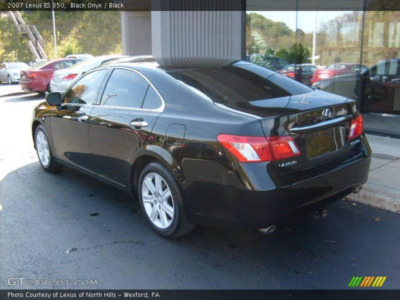 Black Onyx / Black 2007 Lexus ES 350