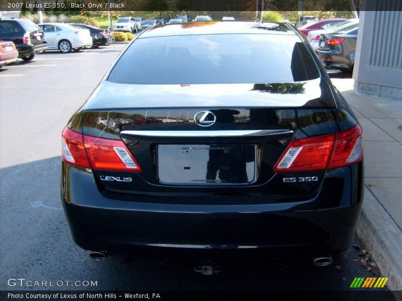 Black Onyx / Black 2007 Lexus ES 350