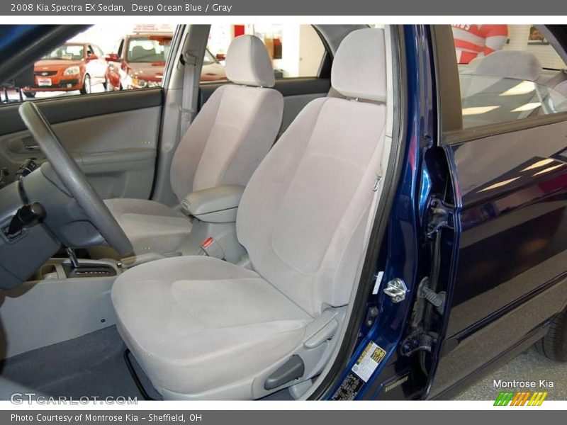 Deep Ocean Blue / Gray 2008 Kia Spectra EX Sedan
