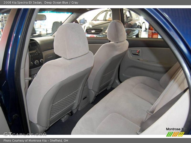 Deep Ocean Blue / Gray 2008 Kia Spectra EX Sedan