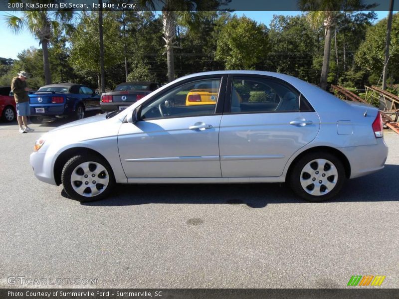 Ice Blue / Gray 2008 Kia Spectra EX Sedan