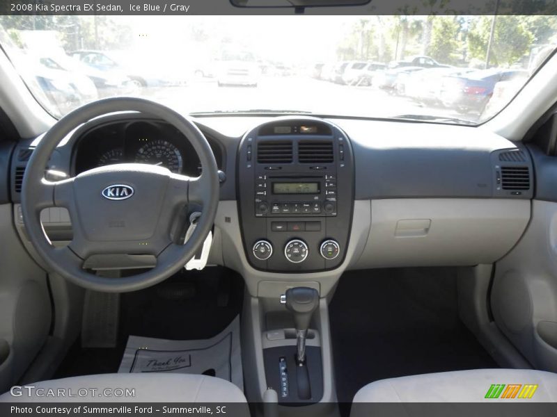 Ice Blue / Gray 2008 Kia Spectra EX Sedan