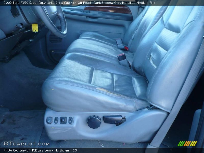 Dark Shadow Grey Metallic / Medium Flint 2002 Ford F350 Super Duty Lariat Crew Cab 4x4 Off Road
