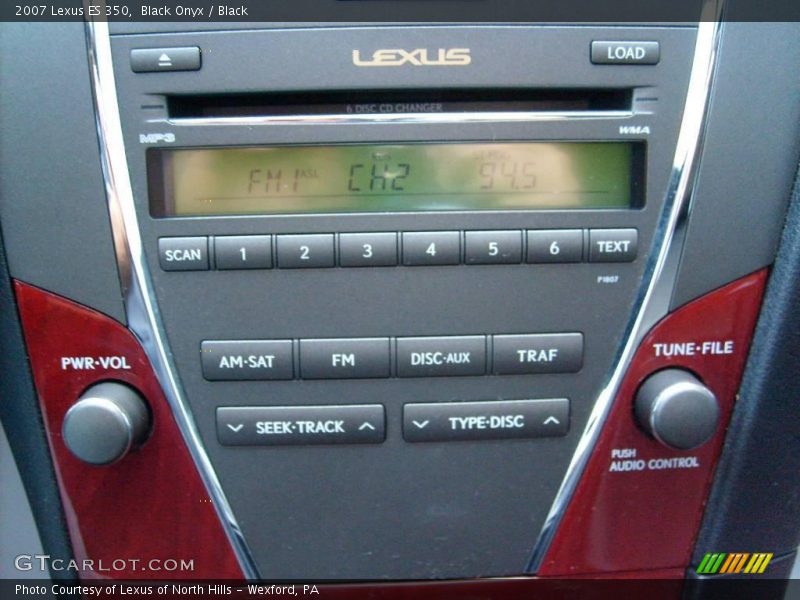 Black Onyx / Black 2007 Lexus ES 350