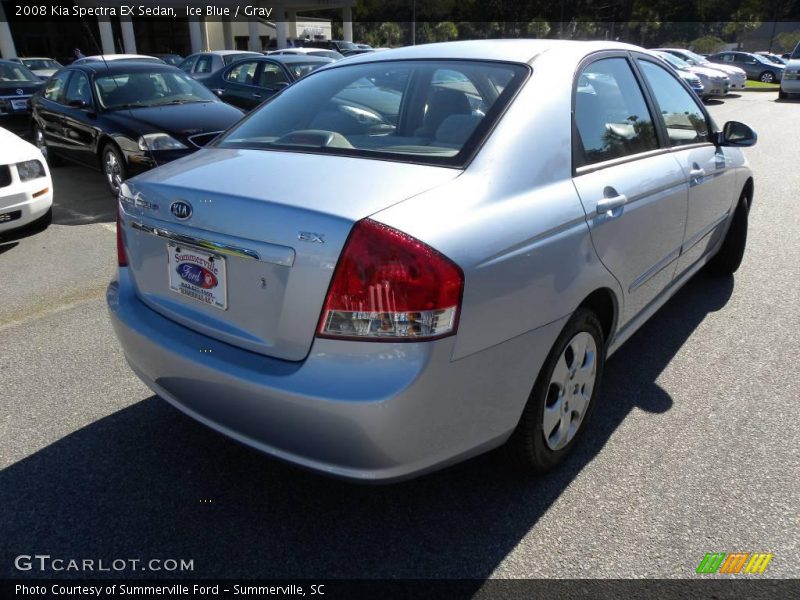 Ice Blue / Gray 2008 Kia Spectra EX Sedan