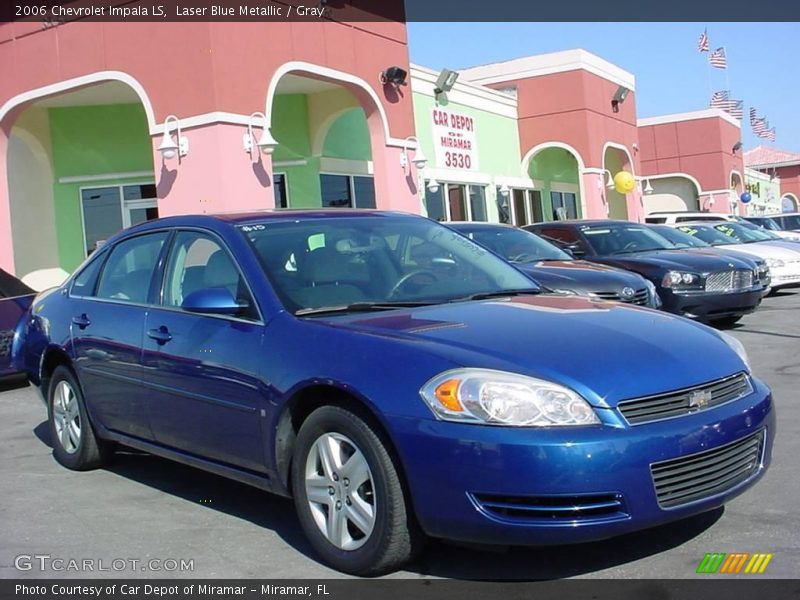 Laser Blue Metallic / Gray 2006 Chevrolet Impala LS