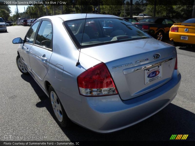 Ice Blue / Gray 2008 Kia Spectra EX Sedan