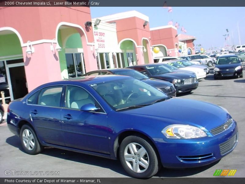 Laser Blue Metallic / Gray 2006 Chevrolet Impala LS