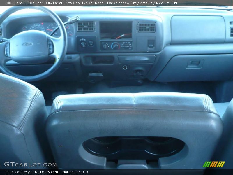 Dark Shadow Grey Metallic / Medium Flint 2002 Ford F350 Super Duty Lariat Crew Cab 4x4 Off Road