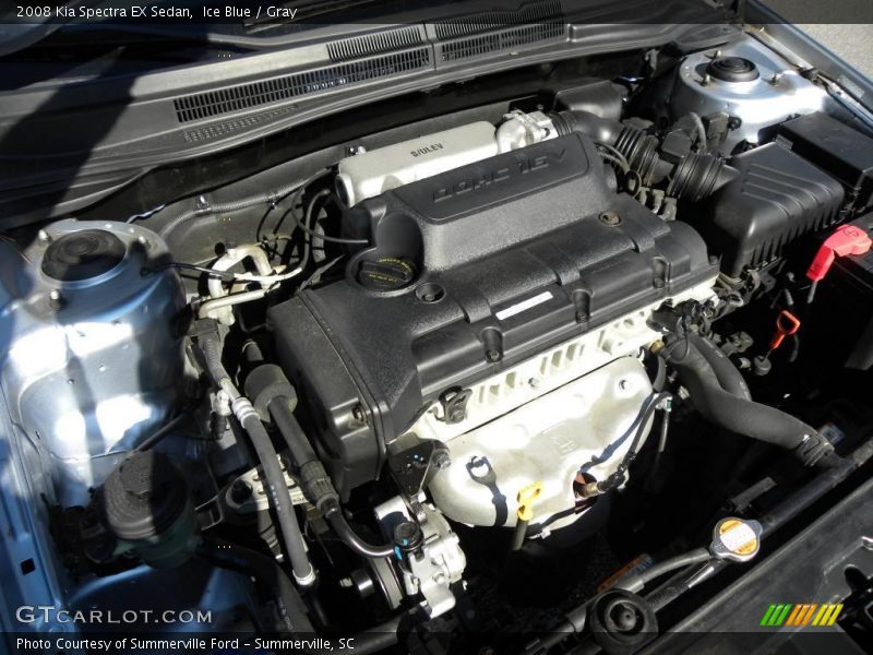Ice Blue / Gray 2008 Kia Spectra EX Sedan