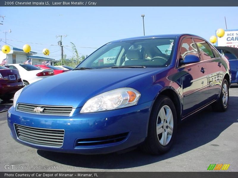 Laser Blue Metallic / Gray 2006 Chevrolet Impala LS