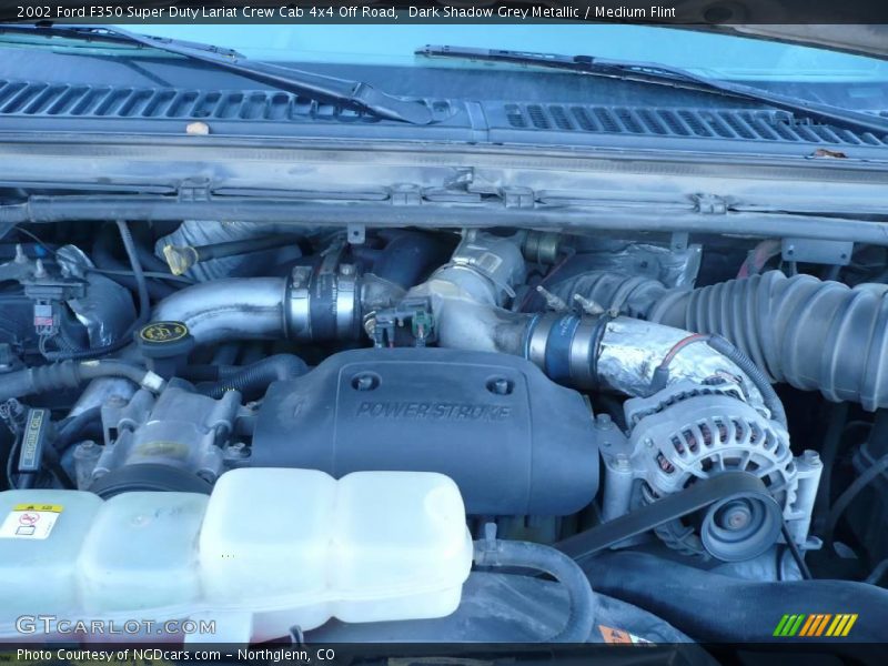 Dark Shadow Grey Metallic / Medium Flint 2002 Ford F350 Super Duty Lariat Crew Cab 4x4 Off Road