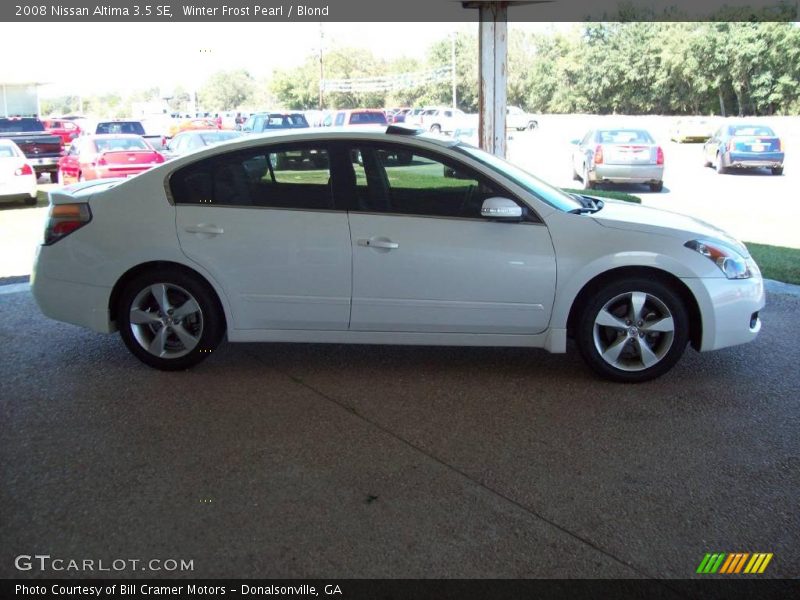 Winter Frost Pearl / Blond 2008 Nissan Altima 3.5 SE
