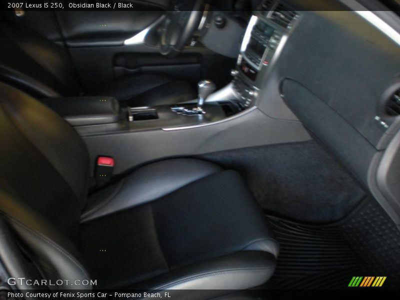 Obsidian Black / Black 2007 Lexus IS 250