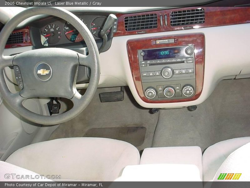 Laser Blue Metallic / Gray 2006 Chevrolet Impala LS