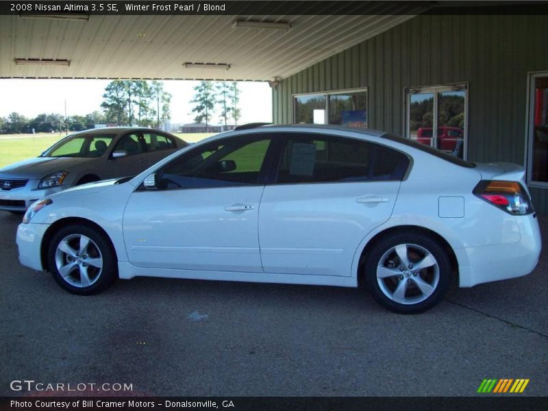 Winter Frost Pearl / Blond 2008 Nissan Altima 3.5 SE