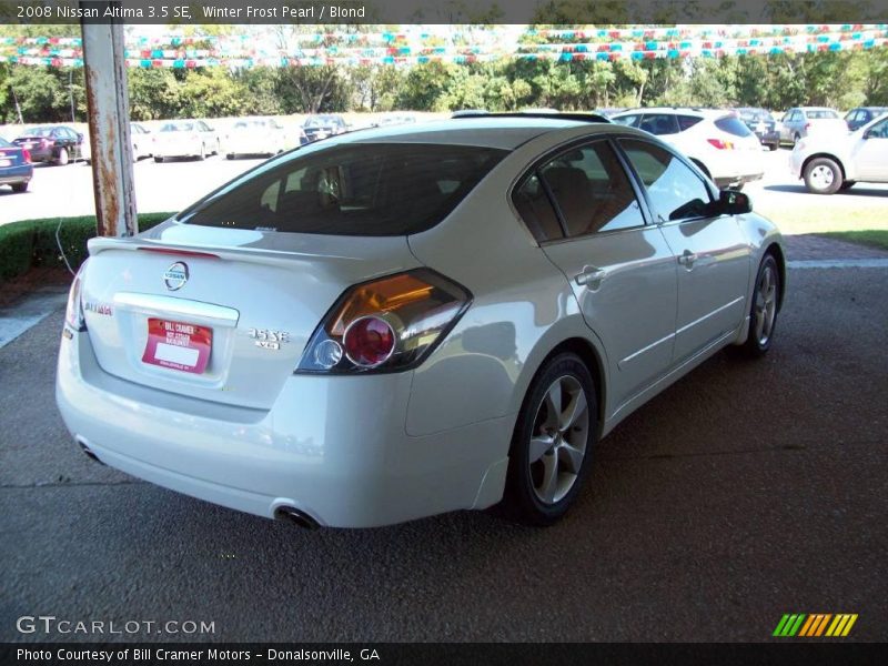 Winter Frost Pearl / Blond 2008 Nissan Altima 3.5 SE