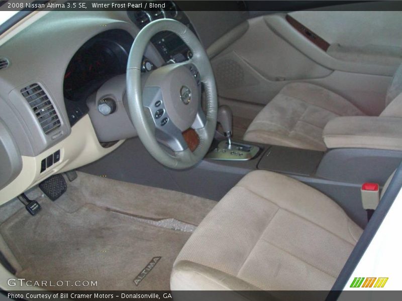 Winter Frost Pearl / Blond 2008 Nissan Altima 3.5 SE