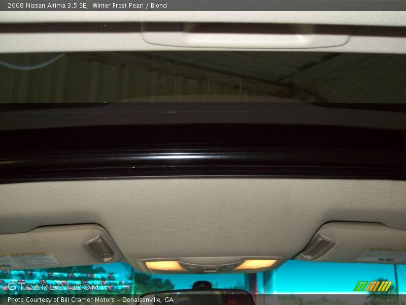 Winter Frost Pearl / Blond 2008 Nissan Altima 3.5 SE