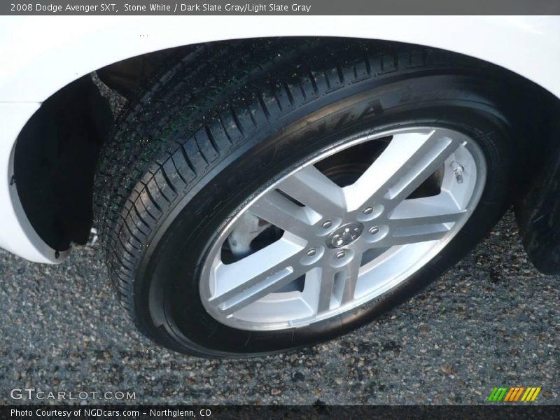 Stone White / Dark Slate Gray/Light Slate Gray 2008 Dodge Avenger SXT