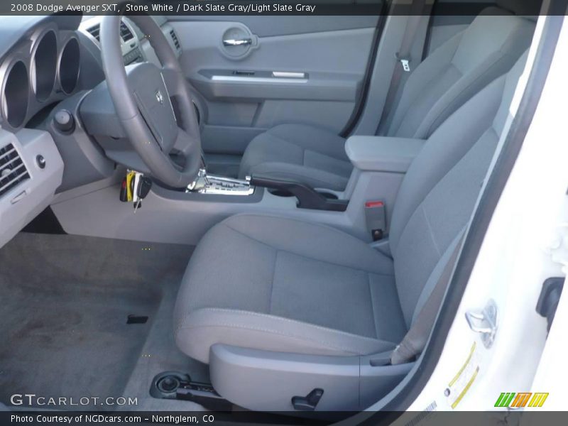 Stone White / Dark Slate Gray/Light Slate Gray 2008 Dodge Avenger SXT