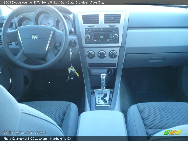 Stone White / Dark Slate Gray/Light Slate Gray 2008 Dodge Avenger SXT