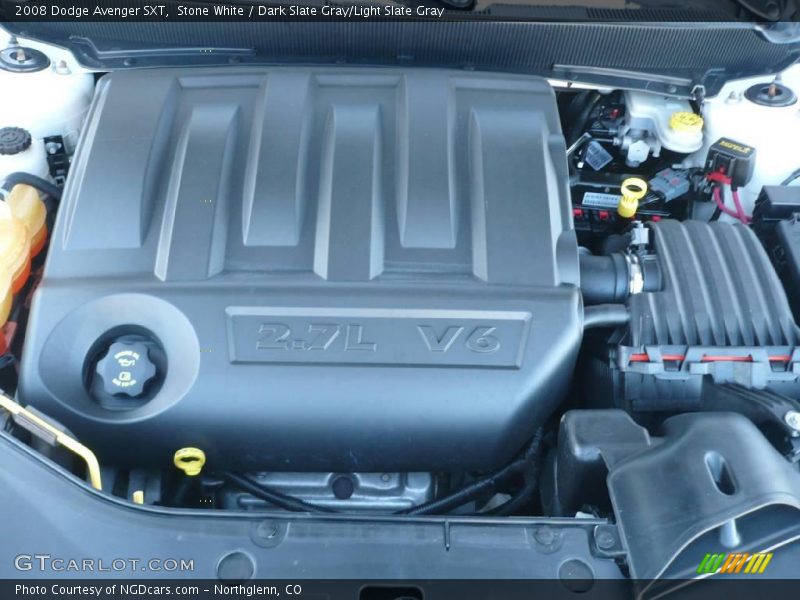 Stone White / Dark Slate Gray/Light Slate Gray 2008 Dodge Avenger SXT