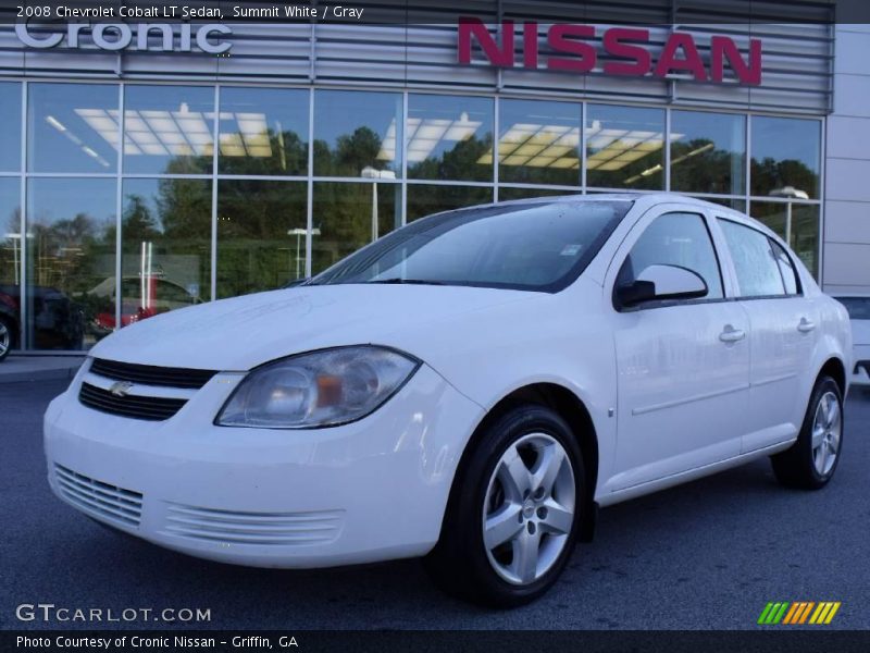 Summit White / Gray 2008 Chevrolet Cobalt LT Sedan