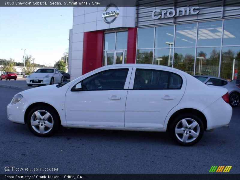Summit White / Gray 2008 Chevrolet Cobalt LT Sedan