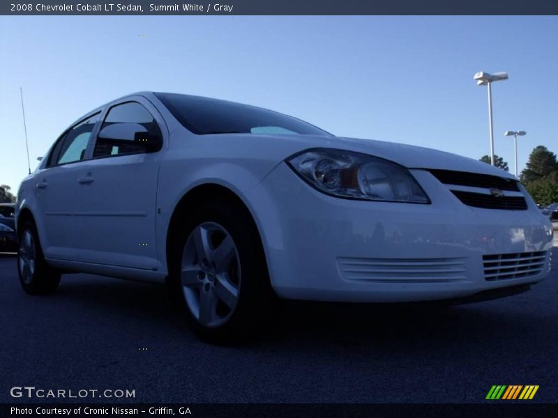 Summit White / Gray 2008 Chevrolet Cobalt LT Sedan