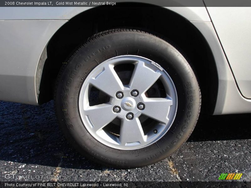 Gold Mist Metallic / Neutral Beige 2008 Chevrolet Impala LT