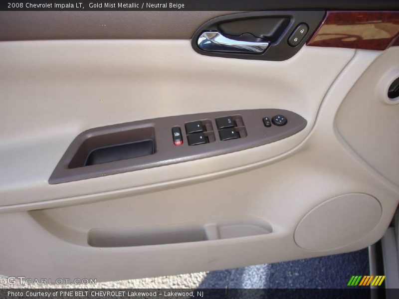 Gold Mist Metallic / Neutral Beige 2008 Chevrolet Impala LT