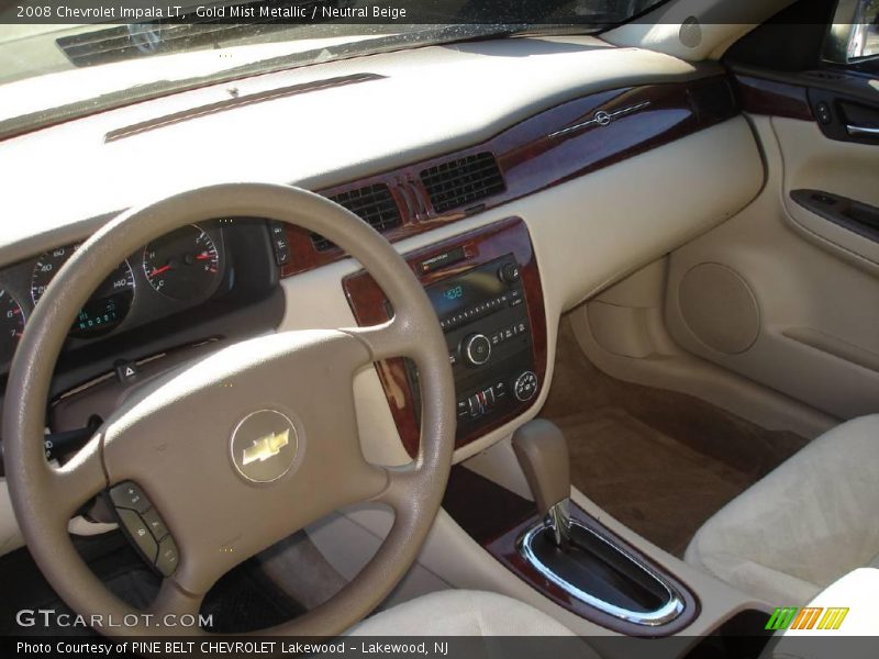 Gold Mist Metallic / Neutral Beige 2008 Chevrolet Impala LT