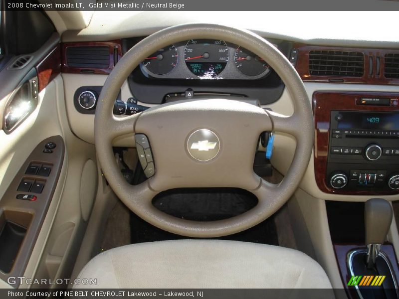 Gold Mist Metallic / Neutral Beige 2008 Chevrolet Impala LT