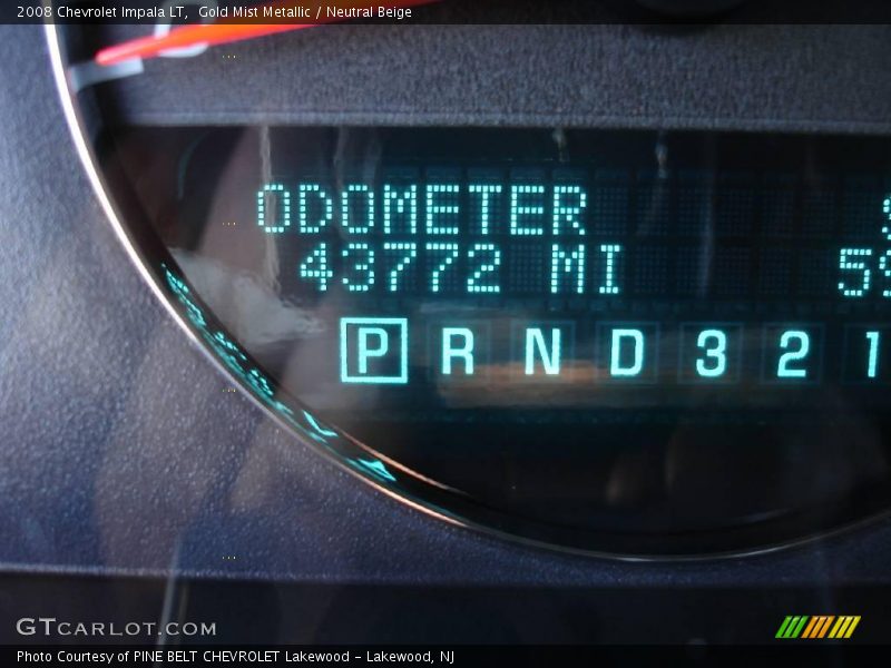 Gold Mist Metallic / Neutral Beige 2008 Chevrolet Impala LT