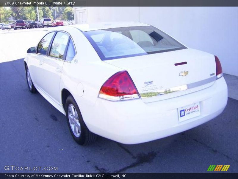 White / Gray 2009 Chevrolet Impala LT