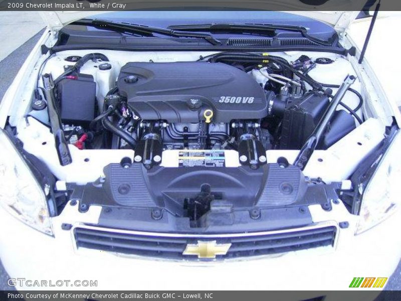 White / Gray 2009 Chevrolet Impala LT