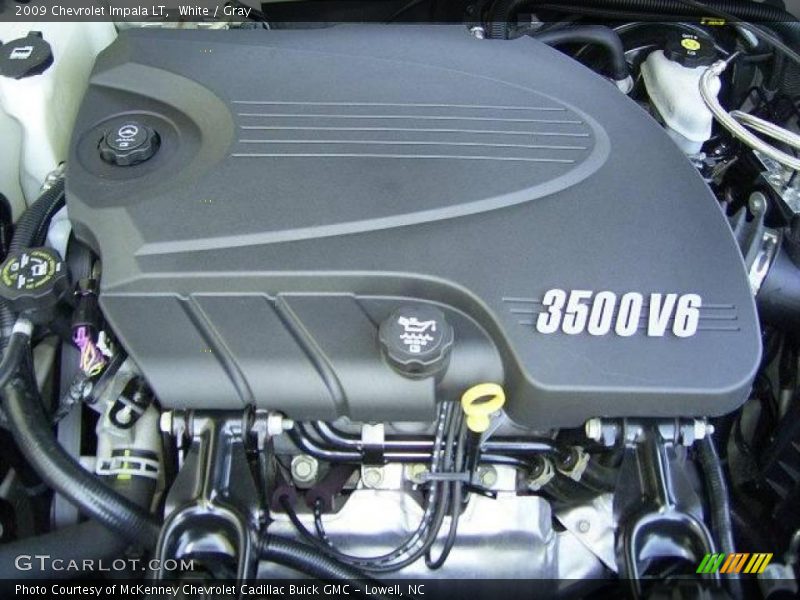White / Gray 2009 Chevrolet Impala LT