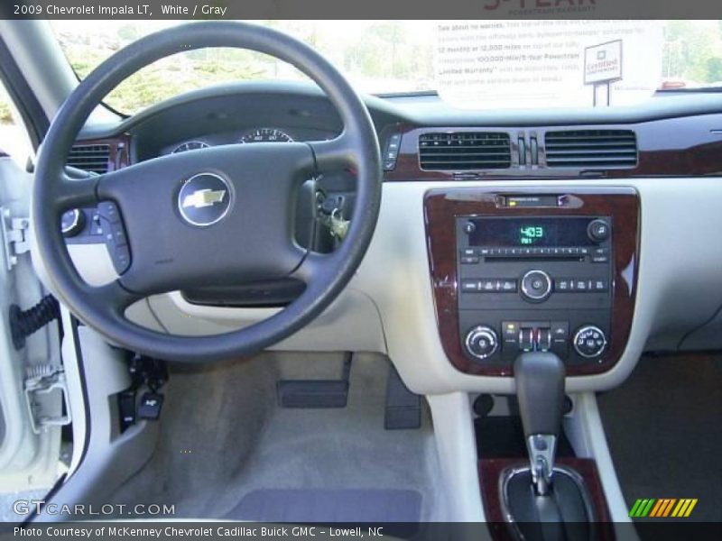 White / Gray 2009 Chevrolet Impala LT