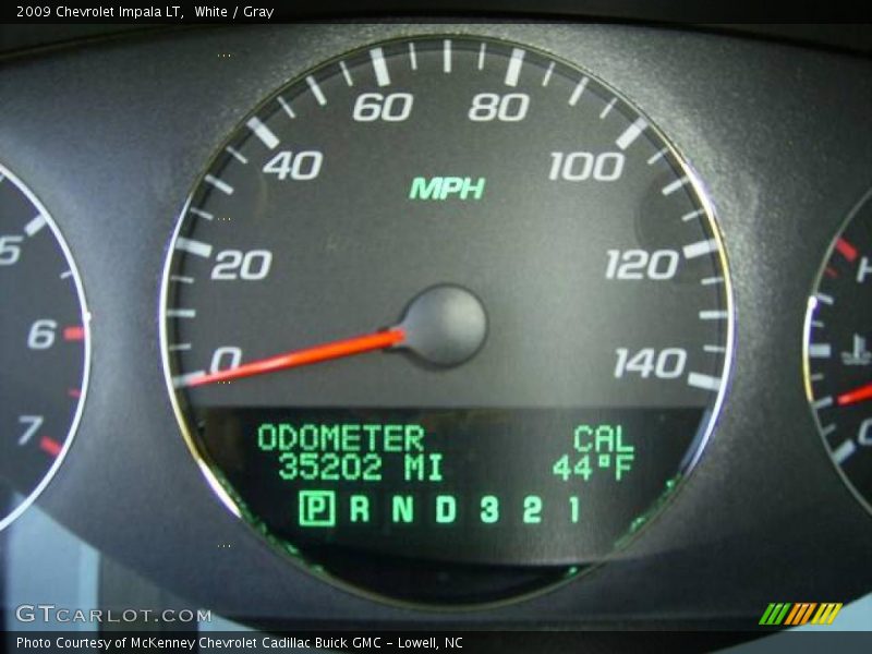 White / Gray 2009 Chevrolet Impala LT