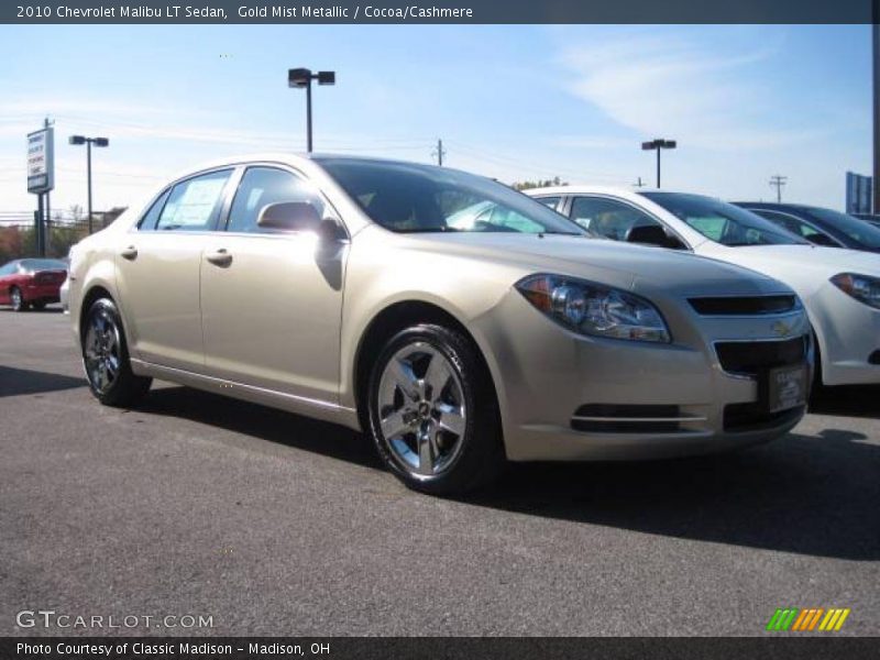 Gold Mist Metallic / Cocoa/Cashmere 2010 Chevrolet Malibu LT Sedan