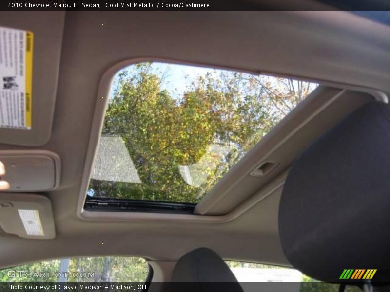 Gold Mist Metallic / Cocoa/Cashmere 2010 Chevrolet Malibu LT Sedan