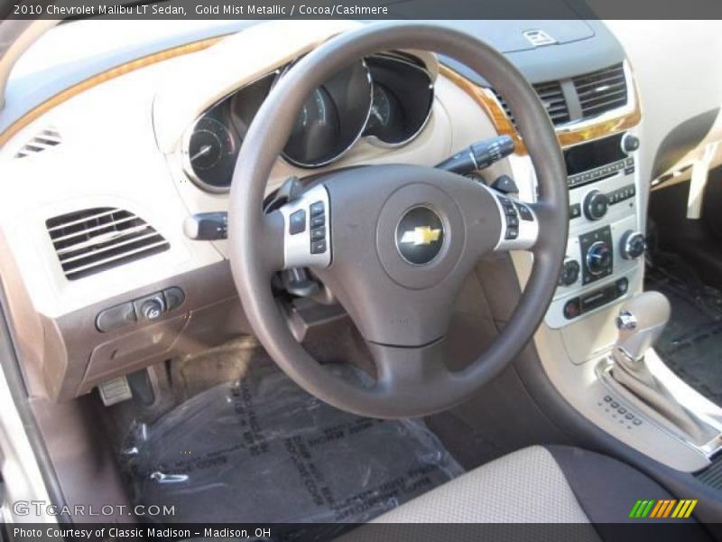 Gold Mist Metallic / Cocoa/Cashmere 2010 Chevrolet Malibu LT Sedan