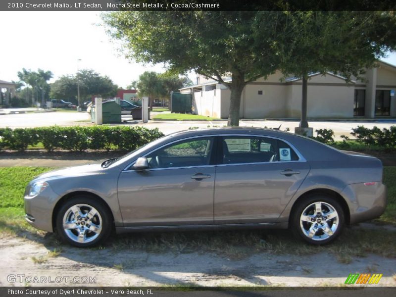 Mocha Steel Metallic / Cocoa/Cashmere 2010 Chevrolet Malibu LT Sedan