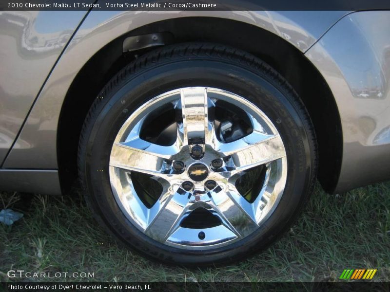 Mocha Steel Metallic / Cocoa/Cashmere 2010 Chevrolet Malibu LT Sedan